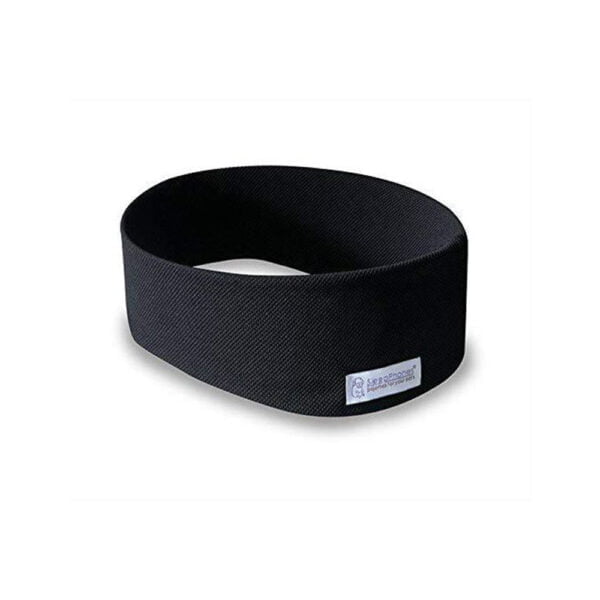 SleepPhones Headband Colour Black on White Background