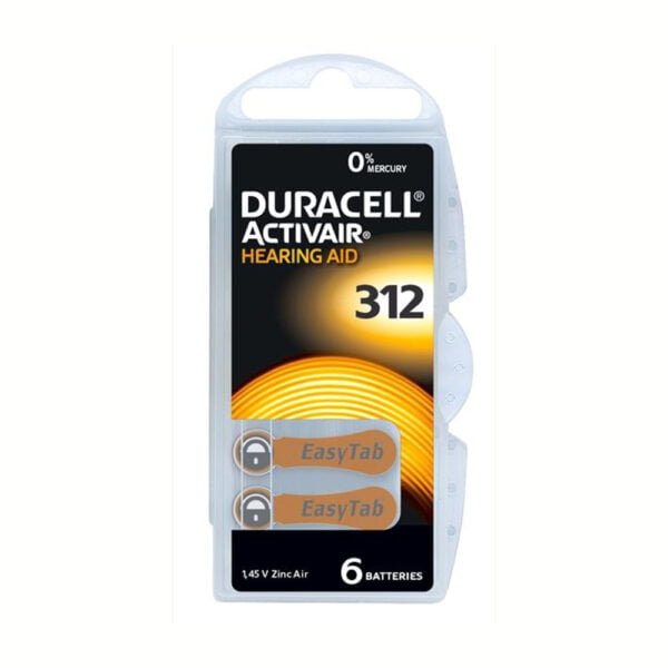 Duracell EasyTab Batteries Type 312